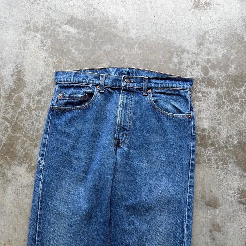 Vintage 90's Levi's 505 0217 80's Denim jeans straight fit Measures 33x29" - Picture 2 of 8
